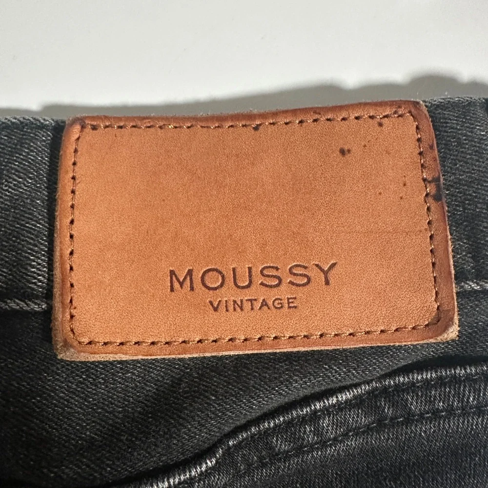 Moussy Vintage Velma Skinny Jeans Distressed in Black Size 25 - Picture 8 of 10